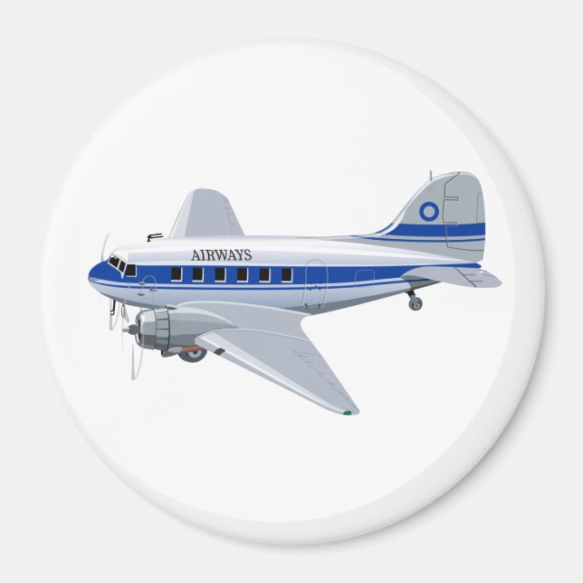 Imã Avião de animação (Frente)