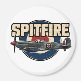 Imã Avião de combate Vintage Spitfire da Segunda Guerr