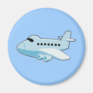 Imã avião de desenho BLUE de gif_airplane_002