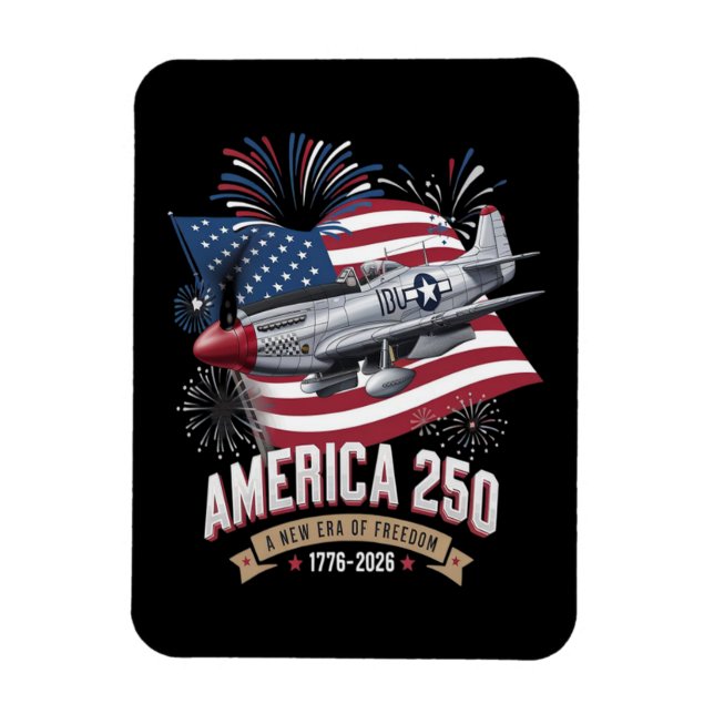 Ímã Avião do 250º Aniversário da América (Vertical)