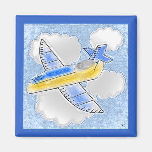 Imã Avião do jato da arte de Digitas