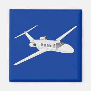 Imã Avião do jato no fundo do céu azul