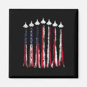 Imã Avião Jet-Avião Usa Bandeira 4 De Julho Patrioti