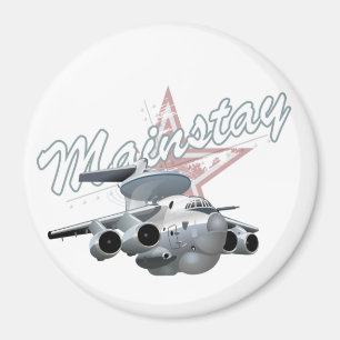 Imã Avião militar de Cartoon