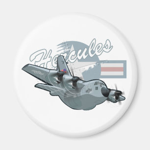 Imã Avião militar de cartoon
