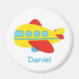 Imã Avião Passageiro Fofo e Colorido
