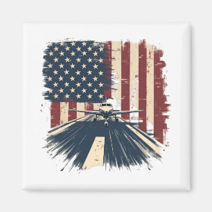 Imã Avião-Piloto Avião-Americano de Bandeira Avie