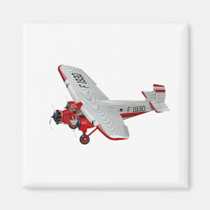 Imã Avião retrógrado de desenho animado