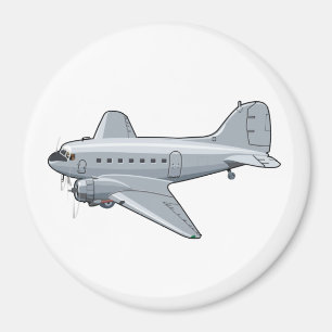 Imã Avião retrógrado de desenho animado