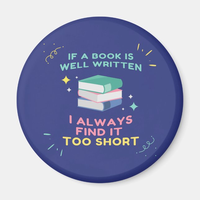 Imã Avid Reader I - Citação de Jane Austen (Frente)