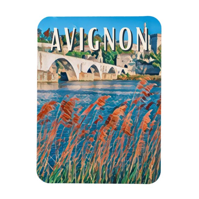 Ímã Avignon Photo Vintage (Vertical)