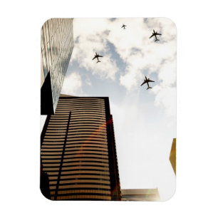 Ímã Aviões que voam sobre construções