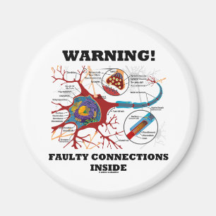 Imã Aviso! Conexões defeituosas Synapse Dentro Neuron