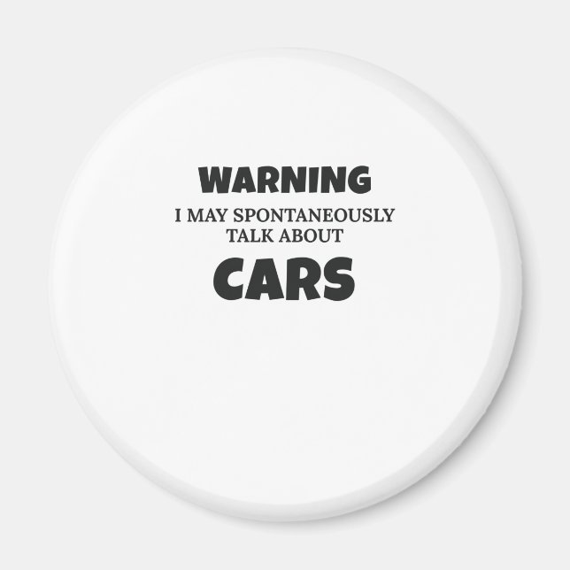 Imã Aviso De Presente Para Entusiastas De Carro Pode F (Frente)