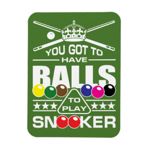 Ímã Aviso do Snooker