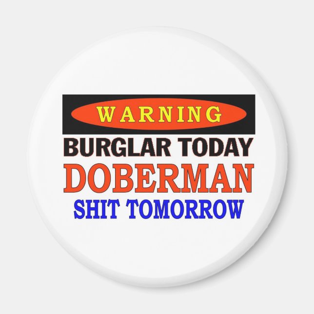 IMÃ AVISO DOBERMAN (Frente)