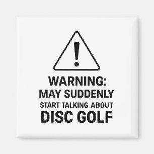 Imã Aviso engraçado de golfe de disco pode começar a f