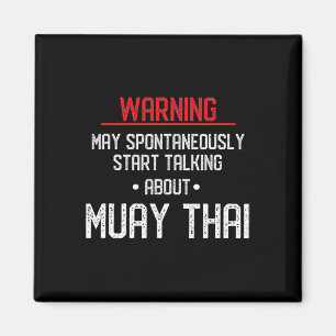 Imã Aviso engraçado de Muay Thai - Nak Muay, Gif de Ki