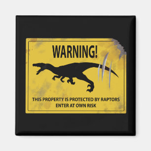 Imã Aviso! Esta Propriedade está Protegida por Raptor