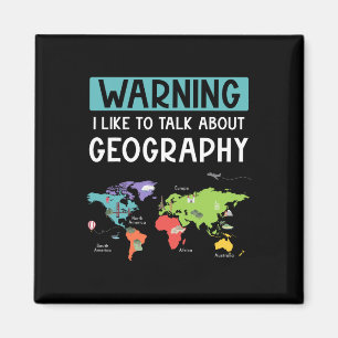 Imã Aviso Eu Gosto de Falar Sobre Professor de Geograf