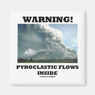 Imã Aviso! Interior Pyroclastic dos fluxos (vulcão)