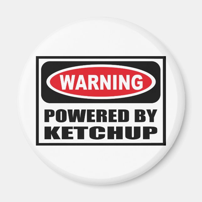 Imã Aviso ligado por ímã KETCHUP (Frente)