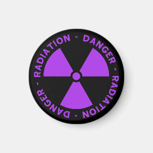 Imã Aviso roxo da radiação