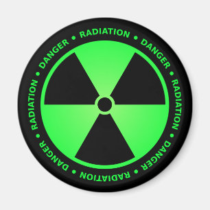 Imã Aviso verde da radiação