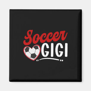 Imã Avó Coração de Gigi Futebol Gigi de um jogador de