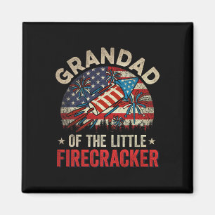 Imã Avô De Aniversário De 4 De Julho Do Pequeno Firecr