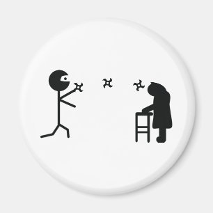 Imã avó de combate do ninja mau preto