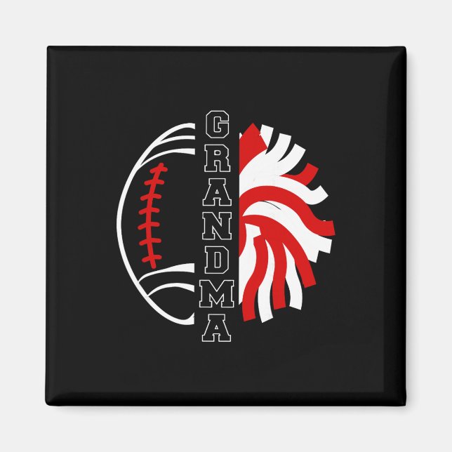 Imã Avô e alegria Avó de Cheerleading e Futebol (Frente)
