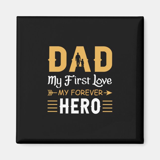Imã Avô Gift | Pai Meu Herói para Sempre (Frente)