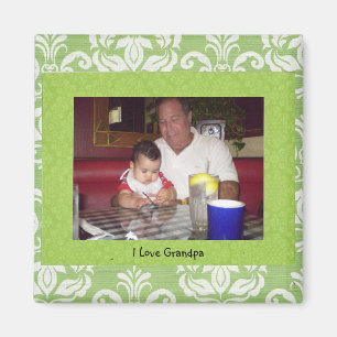 Imã Avô: Imagem Fotográfica "I Love Grandpa"