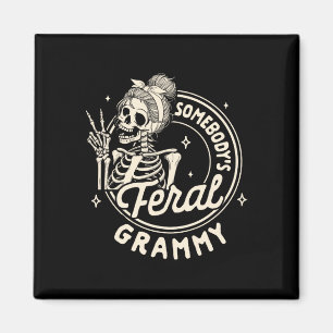 Imã Avó Nana Mimi Gigi Skeleton Alguém é Feral G