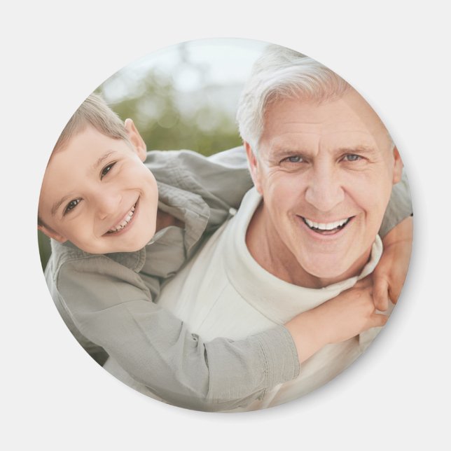 Imã Avô Vô Personalizado com Foto  (Frente)