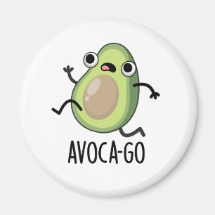 Imã Avoca-go Engraçado Avocado Pun