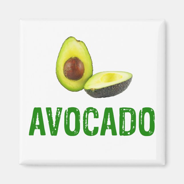 Imã Avocado, adoro abacate (Frente)