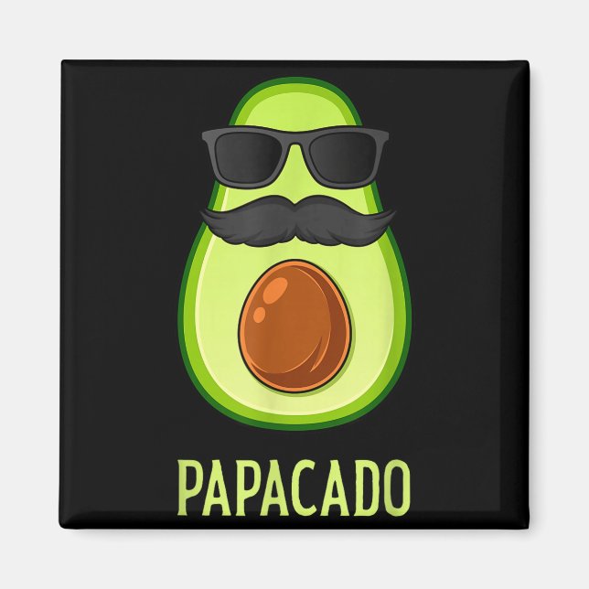 Imã Avocado Dad Papacado Funny Daddy Father Avocado  (Frente)