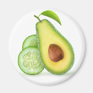 Imã Avocado e pepino