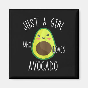 Imã Avocado Girls Doce Fruta Avocado Amantes De Verão