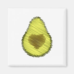 Imã Avocado Love Scribble