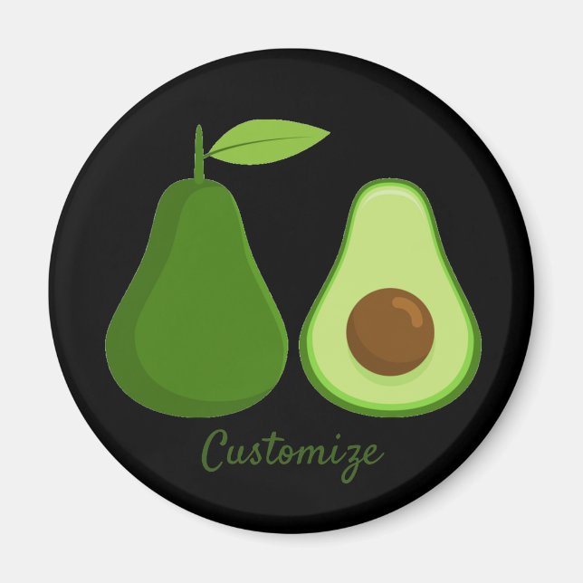 Imã Avocado Lover Design Thunder_Cove (Frente)