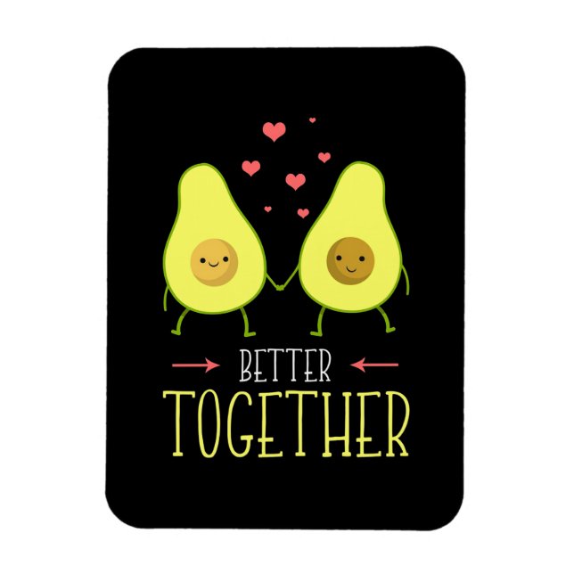 Ímã Avocado Melhor Junto (Vertical)