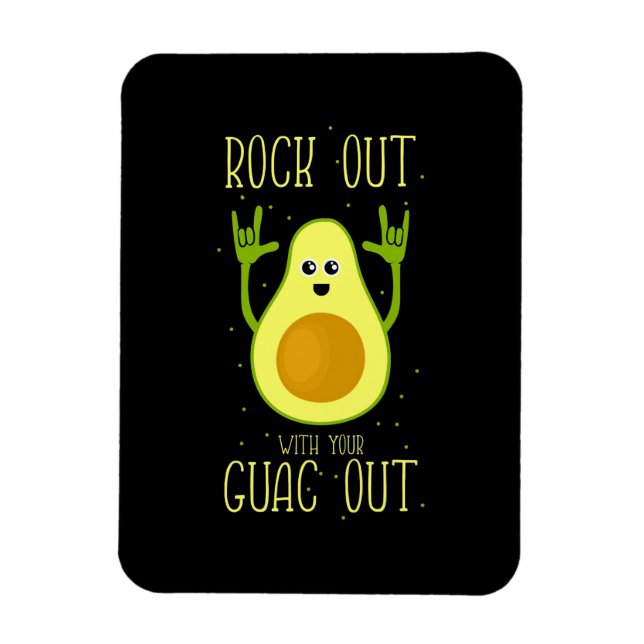 Ímã Avocado Sai Com Seu Guac Fora (Vertical)