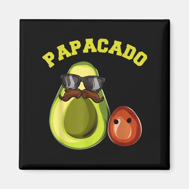 Imã Avocado Shirt For Men, Papacado Pregnancy Announce (Frente)