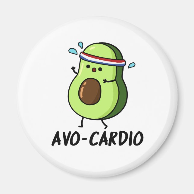 Imã Avocardio Funny Excercise Avocado Pun (Frente)