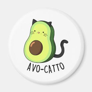 Imã Avocatto Cute Avocado Cat Pun