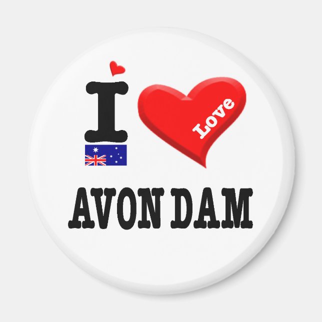 Imã AVON DAM - I Love (Frente)