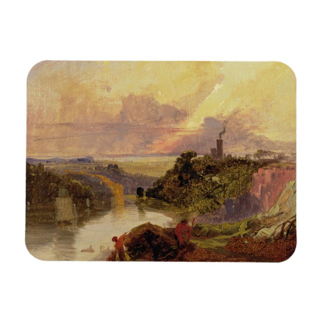 Ímã Avon Gorge at Sunset (óleo no papel) (Horizontal)